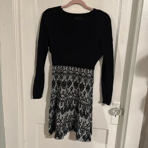 B&W Sweater Dress